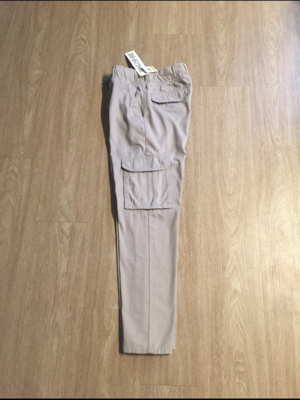 Kids Beige Cargo Pants with Side Pockets - Rings of Fire